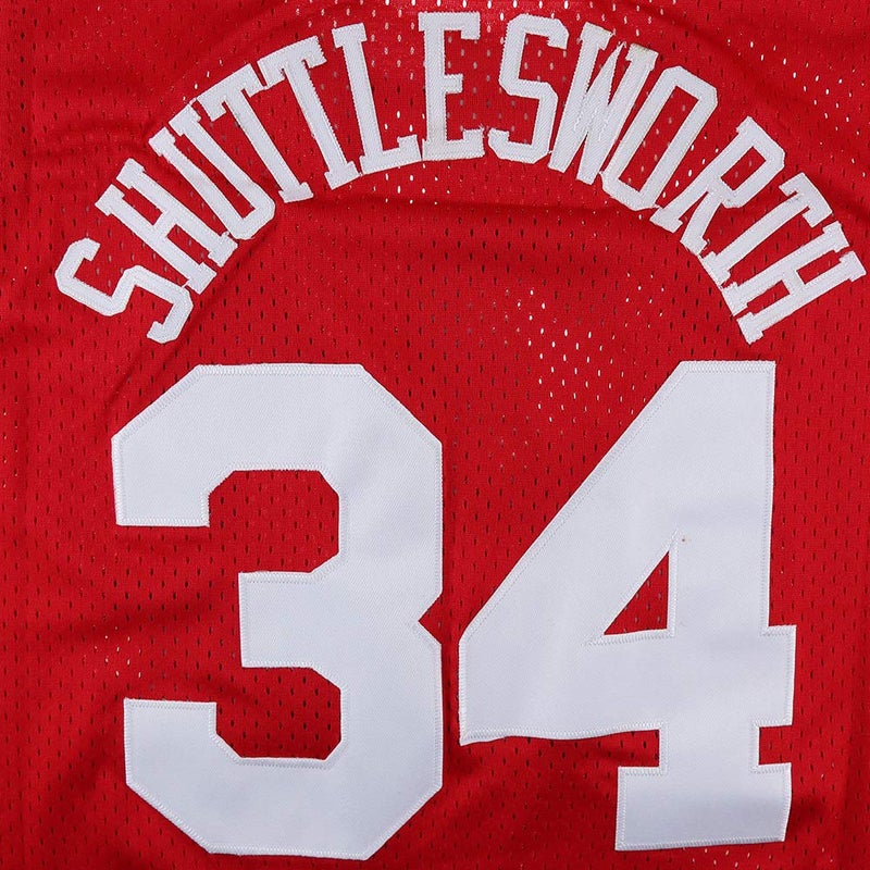MESOSPERO Jesus Shuttlesworth 34 Lincoln High School Basketball Jersey 90s Hip Hop Clothes for Party Men He Got Game Movie Jersey (Red, Large) - Image 5